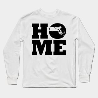 Massachusetts and Hawai'i HOME Roots by Hawaii Nei All Day Long Sleeve T-Shirt